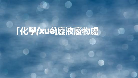 「化學(xué)廢液廢物處理技術(shù)與實踐」